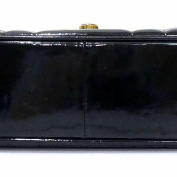 Chanel Vintage patent leather large CC Maxi jumbo 24k gold - Picture 3 of 13